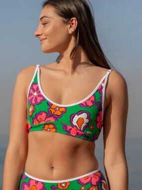 NWOT Seea x Free People Maggie Bikini Top - Seaflora Medium M